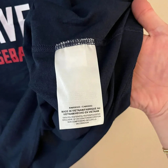 Nike Dri Fit Mens Blue T Shirt Small Atlanta Braves Baseball Short Sleeve MLB - Picture 5 of 6